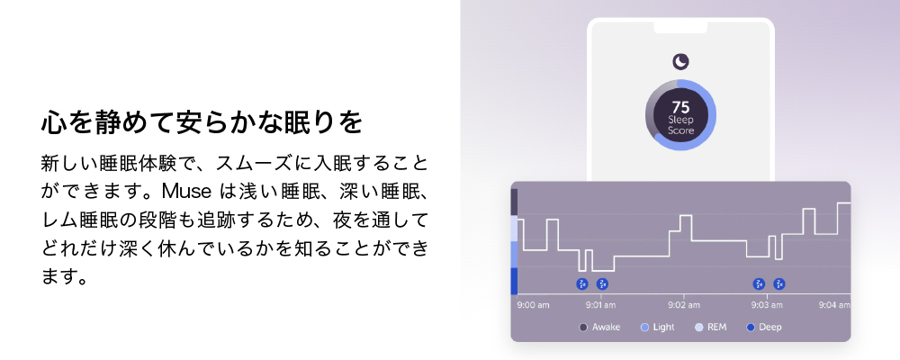 Muse S Athena 睡眠計測